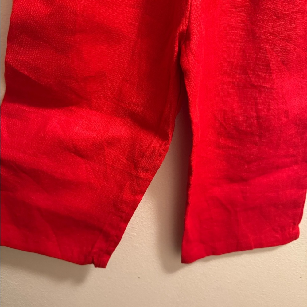 Zara Kids Red Sleeveless Jumpsuit with Button Accents - Picture 3 of 4